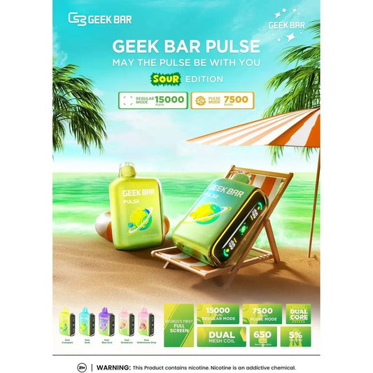 Geek Bar Vape Pulse 15000 Puffs Sour Editions