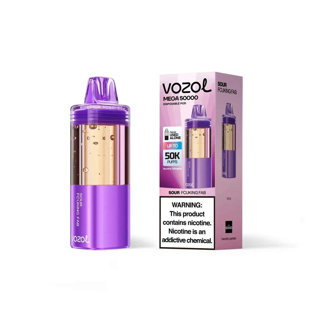 Vozol Sour Fcuking Fab Disposable Pod Front 